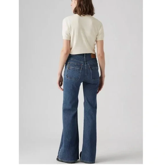 Levi's Ribcage  Bell Flared  Denim  Jeans - Picture 3 of 15